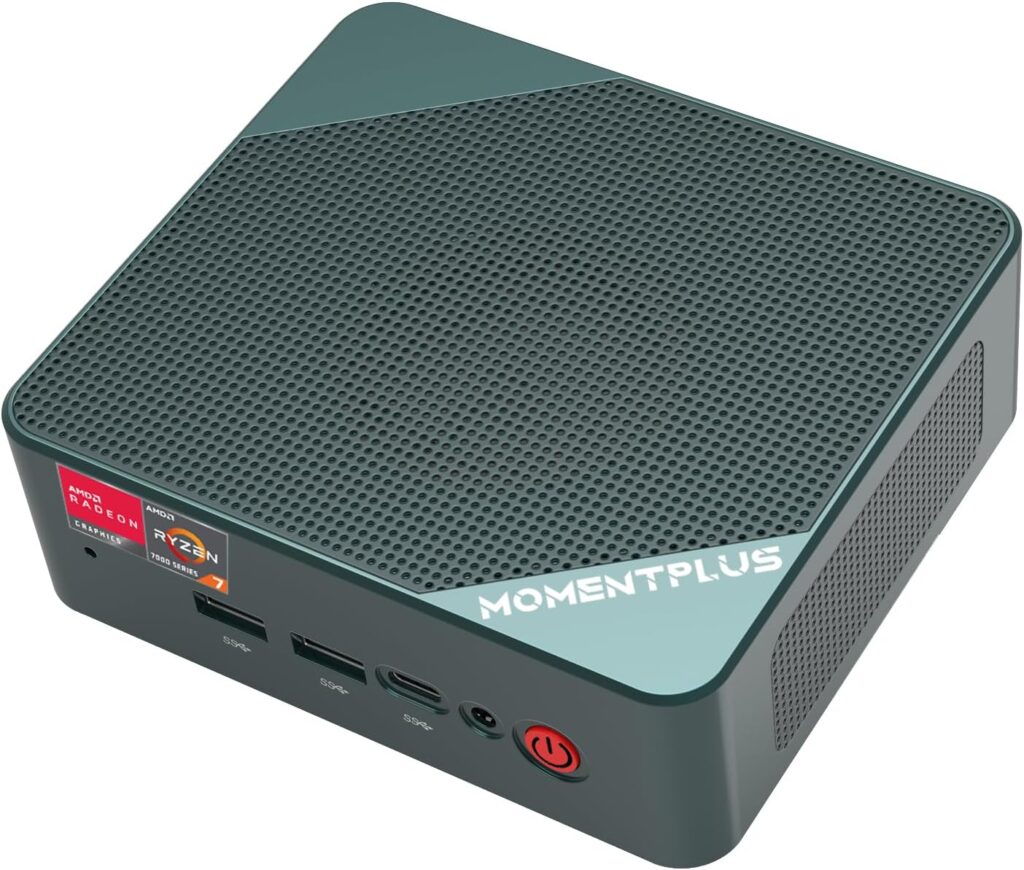 Mini Gaming PC,AMD Ryzen 7 7735HS(Up to 4.75GHz) 32GB RAM 1TB SSD Mini Computers Windows 11 Pro, AMD Radeon 680M Micro PC Support 4K Triple Display/USB4/WiFi6/BT5.2