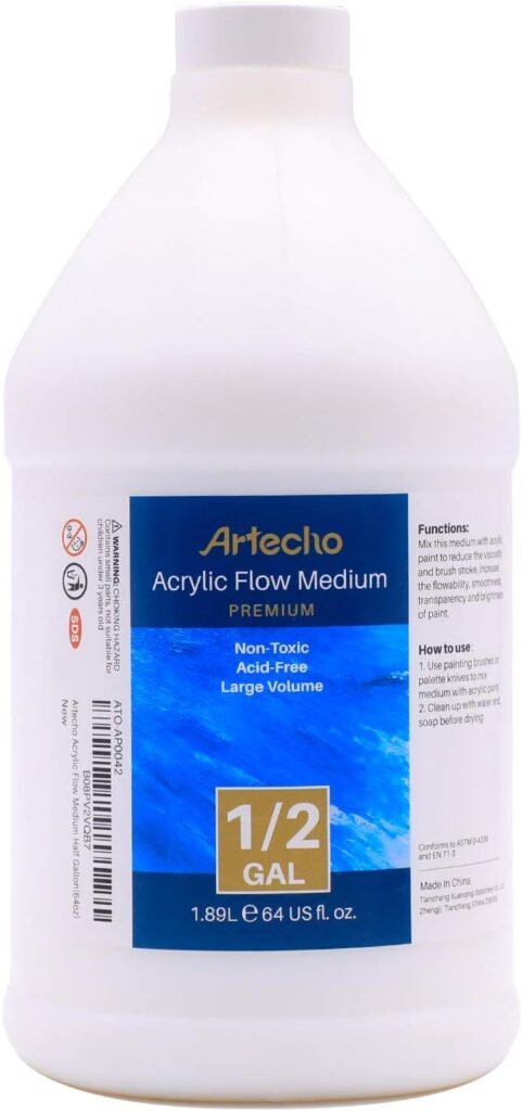 Artecho Pouring Effects Medium 32oz / 946ml, Acrylic Medium for Acrylic Paint, Premium Acrylic Paint Thinner