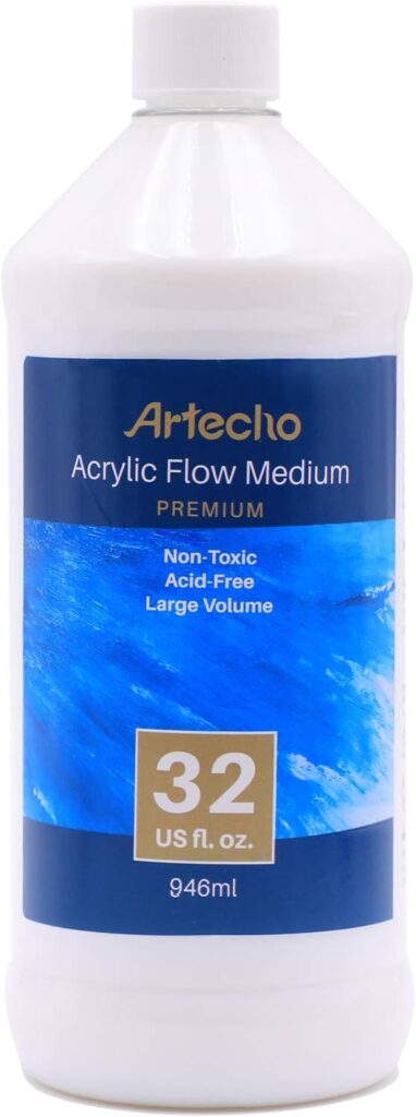 Artecho Pouring Effects Medium 32oz / 946ml, Acrylic Medium for Acrylic Paint, Premium Acrylic Paint Thinner