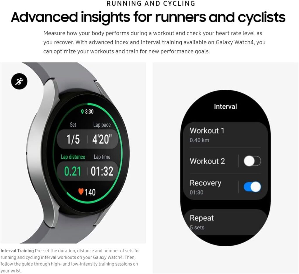 Samsung Electronics Galaxy Watch 4 Classic 46mm Smartwatch with ECG Monitor Tracker for Health Fitness Running Sleep Cycles GPS Fall Detection Bluetooth US Version, Black (Renewed)