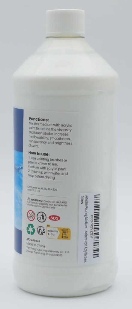 Artecho Pouring Effects Medium 32oz / 946ml, Acrylic Medium for Acrylic Paint, Premium Acrylic Paint Thinner